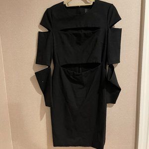 Cushnie Et Ochs Black Midi Dress Size 6